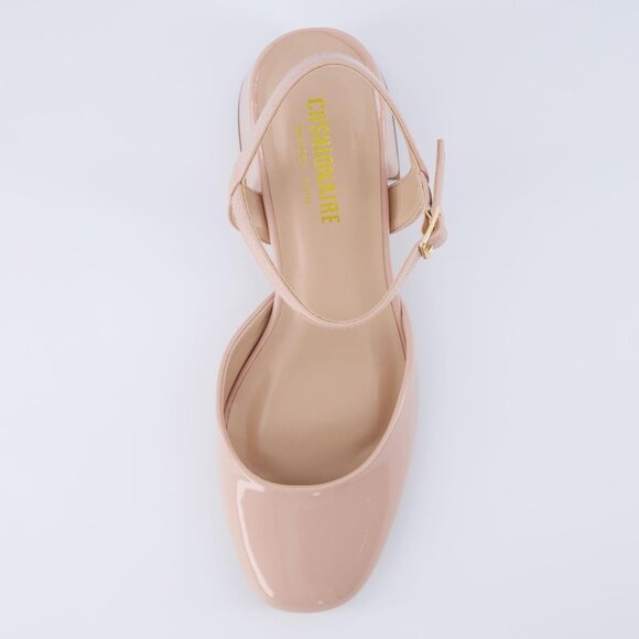 Cushionaire Women's Blush Patent Memory Foam Wide Dancer Round Toe Block Heel - Picture 6 of 6